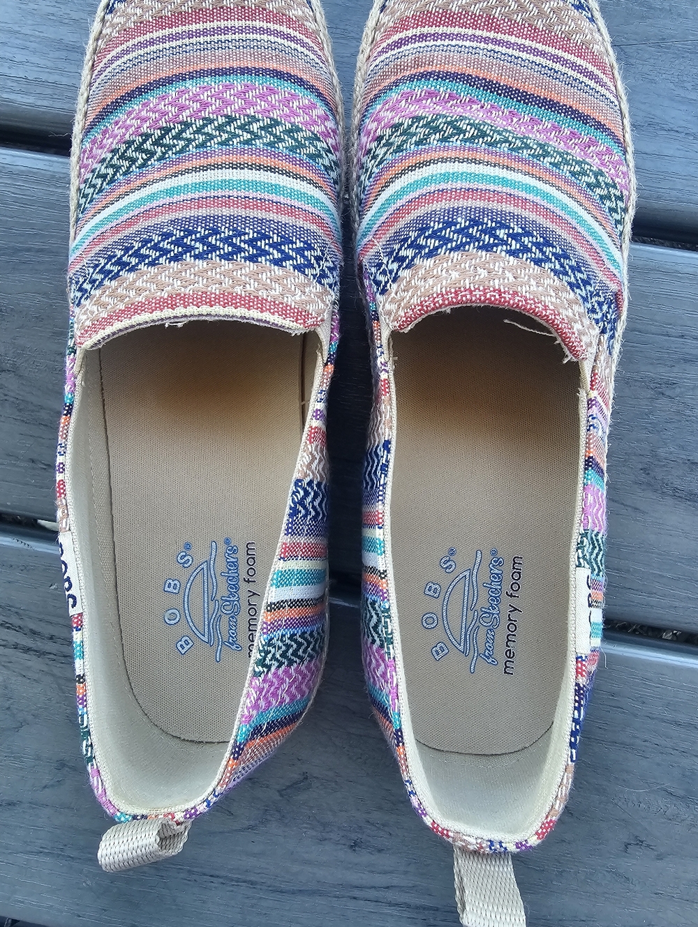 Skechers BOBS Women's Size 8.5 Flexpadrille LO - On Detail Slip-Ons - Picture 2 of 6